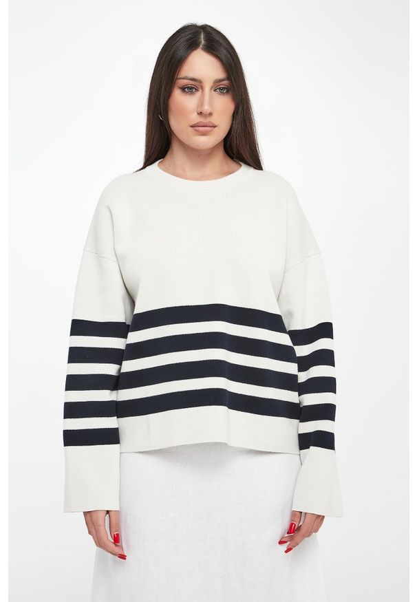 Ecoalf - Sweter damski w paski Koa ECOALF. Wzór: paski