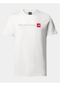 The North Face T-Shirt Never Stop NF0A87NS Biały Regular Fit. Kolor: biały. Materiał: bawełna #7