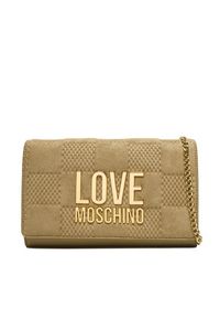 Love Moschino - LOVE MOSCHINO Torebka JC4127PP0NKB110A Beżowy. Kolor: beżowy. Materiał: skórzane #6