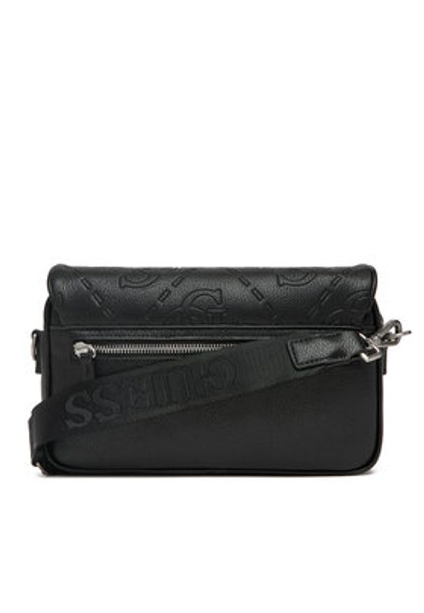 Guess Saszetka HMBOMG P5464 Czarny. Kolor: czarny. Materiał: skóra