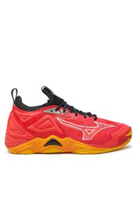 Buty halowe Mizuno. Kolor: pomarańczowy. Model: Mizuno Wave