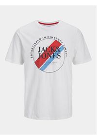 Jack & Jones - Jack&Jones T-Shirt Loof 12248624 Biały Standard Fit. Kolor: biały. Materiał: bawełna