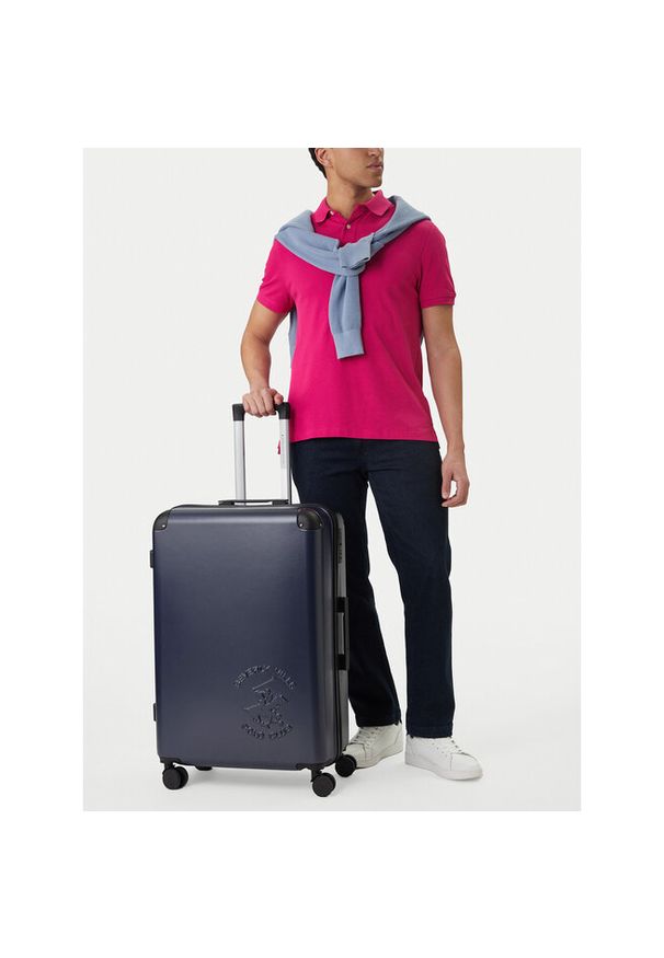 Walizka duża Beverly Hills Polo Club. Kolor: niebieski