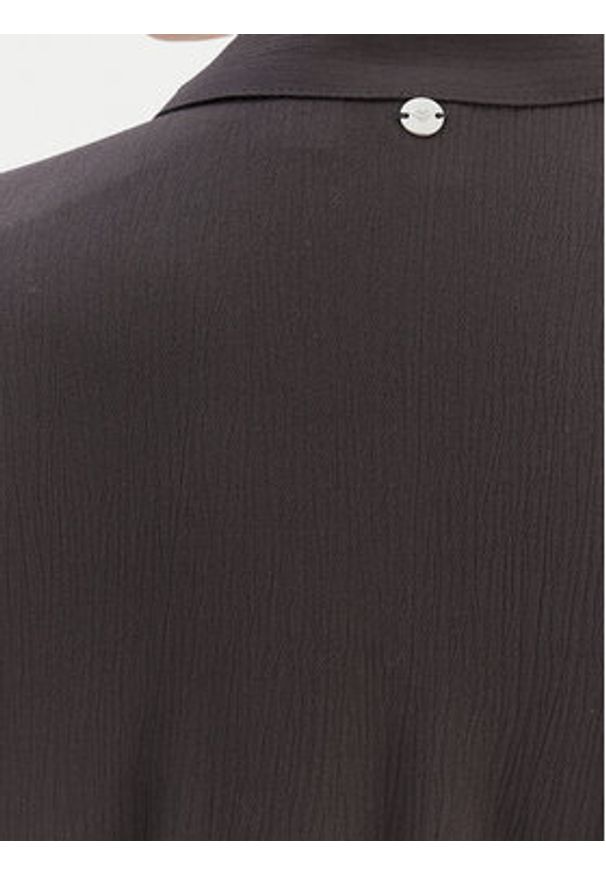 Roxy Sukienka koszulowa Island Escape Solid ERJWD03884 Szary Regular Fit. Kolor: szary. Materiał: wiskoza. Typ sukienki: koszulowe