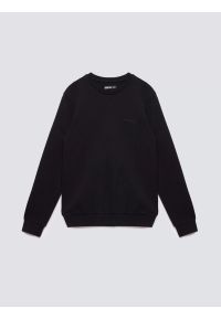 Big-Star - Bluza męska ze splotem pique czarna Wiler 906. Okazja: na co dzień. Kolor: czarny. Materiał: jeans, materiał, dzianina. Wzór: ze splotem. Styl: klasyczny, casual
