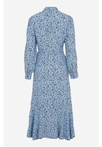 Y.A.S - Sukienka Clora. Kolor: niebieski. Materiał: włókno, wiskoza. Długość rękawa: długi rękaw. Typ sukienki: kopertowe. Styl: elegancki #2