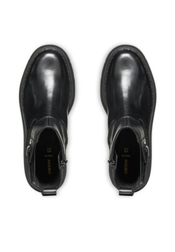 Geox Botki D Felleny D56XEC 00043 C9999 Czarny. Kolor: czarny. Materiał: skóra