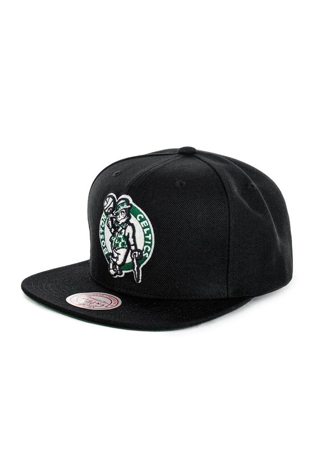 Czapka z daszkiem męska do koszykówki Mitchell & Ness NBA Boston Celtics czarna. Kolor: czarny