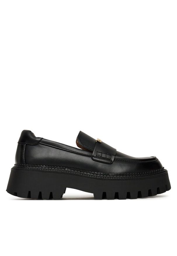 DeeZee Loafersy HY19001-2 Czarny. Kolor: czarny. Materiał: skóra