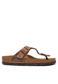 Birkenstock Japonki Gizeh Bs 0943813 Brązowy. Kolor: brązowy. Materiał: skóra, nubuk