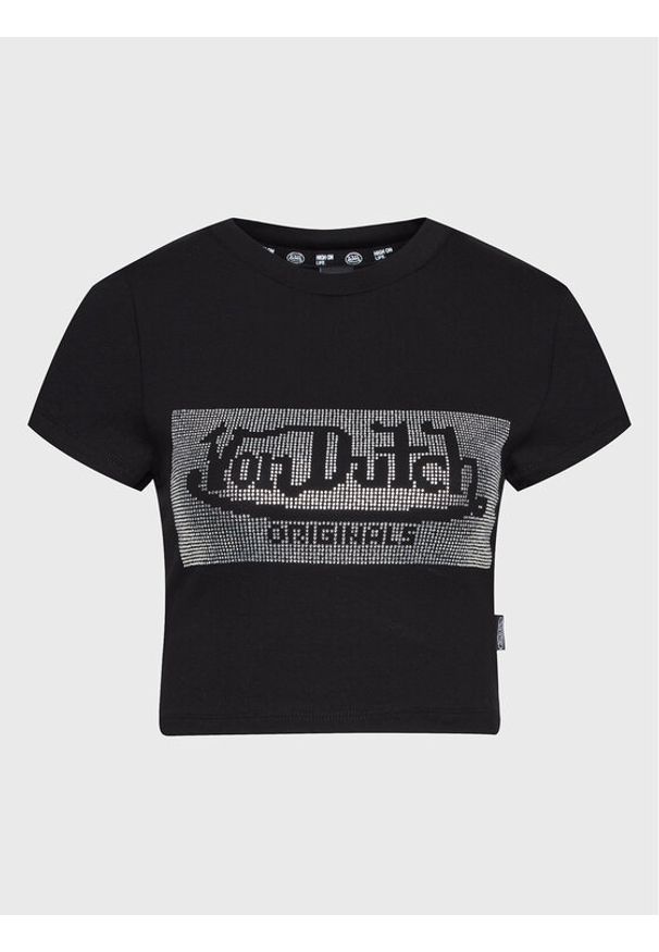 Von Dutch T-Shirt Anna 6230063 Czarny Regular Fit. Kolor: czarny. Materiał: bawełna