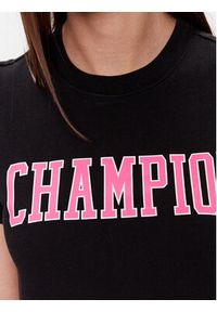 Champion T-Shirt 116084 Czarny Custom Fit. Kolor: czarny. Materiał: bawełna #4