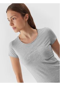 4f - 4F T-Shirt 4FAW23TTSHF0907 Szary Slim Fit. Kolor: szary. Materiał: bawełna #3