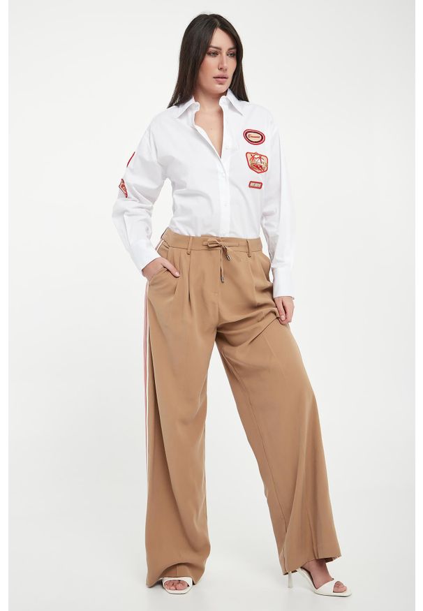 Ermanno Firenze - Koszula damska z naszywkami ERMANNO FIRENZE. Wzór: aplikacja