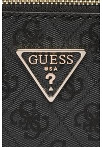 Guess - GUESS Czarna damska saszetka Noelle. Kolor: czarny. Materiał: skórzane #6