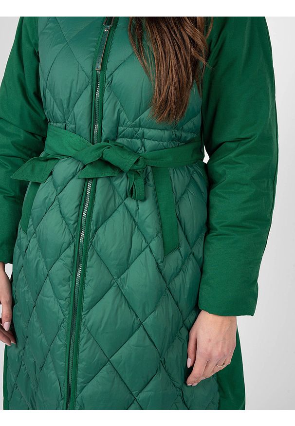 Silvian Heach Kurtka "Parka" | PGA22070PI | Kobieta | Zielony. Okazja: na co dzień. Typ kołnierza: kaptur. Kolor: zielony. Materiał: poliester, bawełna. Styl: casual