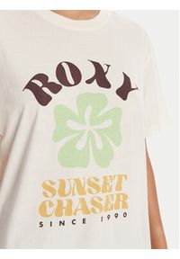 Roxy T-Shirt Hangloose Poster ERJZT06018 Écru Regular Fit. Materiał: bawełna #3