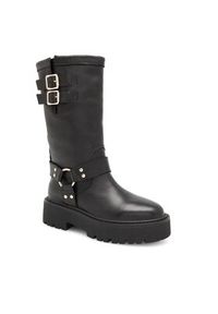 Badura Botki INES-9187 Czarny. Kolor: czarny. Materiał: skóra #8