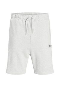 Jack & Jones - Jack&Jones Komplet t-shirt i szorty sportowe Beau 12277466 Biały Relaxed Fit. Kolor: biały. Materiał: bawełna. Styl: sportowy #9