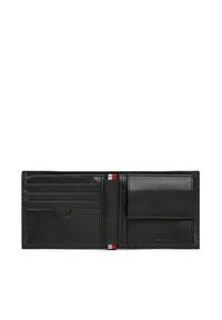 TOMMY HILFIGER - Tommy Hilfiger Duży Portfel Męski Th Flag Cc And Coin AM0AM13519 Czarny. Kolor: czarny. Materiał: skóra