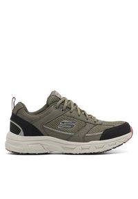 skechers - Skechers Sneakersy OAK CANYON VERKETTA 51898 OLBK Zielony. Kolor: zielony. Materiał: skóra #4
