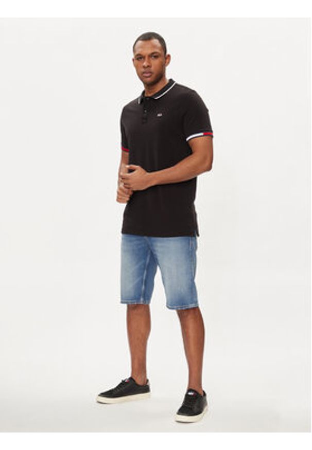 Tommy Jeans Szorty jeansowe Ronnie DM0DM18795 Niebieski Slim Fit. Kolor: niebieski. Materiał: bawełna