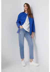 Answear Lab jeansy damskie high waist. Stan: podwyższony. Kolor: niebieski. Styl: wakacyjny #4