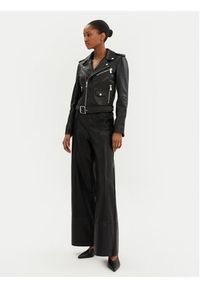 Pinko - PINKO Kurtka skórzana 103897 A21L Czarny Regular Fit. Kolor: czarny. Materiał: skóra #6