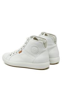 ecco - ECCO Sneakersy Soft 7 Ladies 430023 01007 Biały. Kolor: biały. Materiał: skóra #4