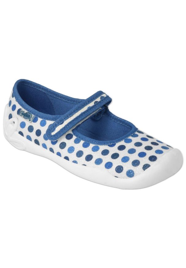 Befado obuwie dziecięce 114Y495 niebieskie srebrny szare. Kolor: niebieski, wielokolorowy, srebrny, szary. Materiał: bawełna, tkanina