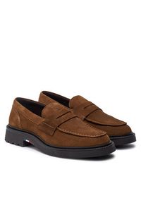 TOMMY HILFIGER - Tommy Hilfiger Mokasyny Comfort FM0FM05263 Brązowy. Kolor: brązowy. Materiał: skóra, zamsz