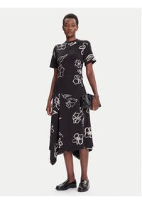 Desigual Sukienka codzienna Calma 25WWVK44 Czarny Regular Fit. Okazja: na co dzień. Kolor: czarny. Materiał: bawełna. Typ sukienki: proste. Styl: casual #5