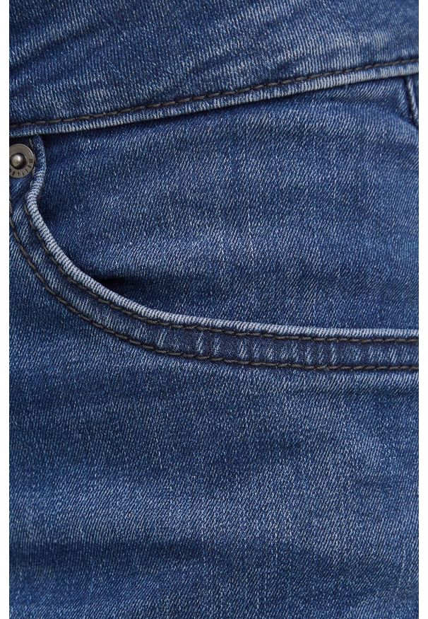 Mustang jeansy Sissy Straight damskie medium waist. Kolor: niebieski