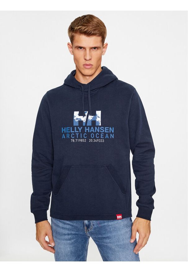 Helly Hansen Bluza Ocean 30361 Granatowy Regular Fit. Kolor: niebieski. Materiał: bawełna