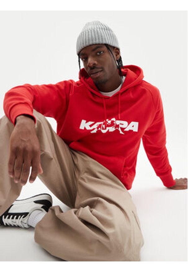 Kappa Bluza Nhayma 341V57W Czerwony Regular Fit. Kolor: czerwony. Materiał: bawełna