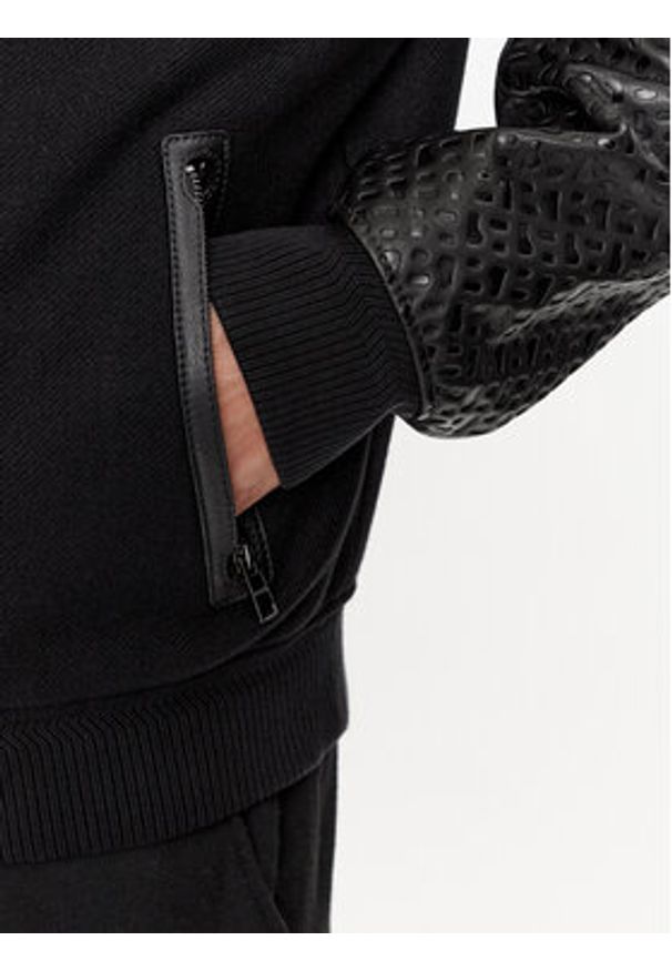 BOSS - Boss Kurtka bomber Motiver1 50499589 Czarny Regular Fit. Kolor: czarny. Materiał: skóra
