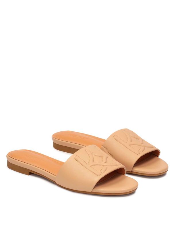 Klapki Kazar Allna 77787-01-73 Beżowy. Kolor: beżowy. Materiał: skóra