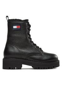 Tommy Jeans Botki Tjw Urban Boot Tumbled Ltr Wl EN0EN02317 Czarny. Kolor: czarny. Materiał: skóra #1