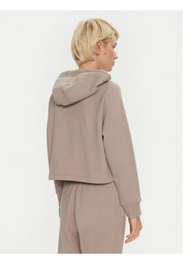 DKNY Sport Bluza DP4T9811 Beżowy Regular Fit. Kolor: beżowy. Materiał: bawełna, syntetyk. Styl: sportowy