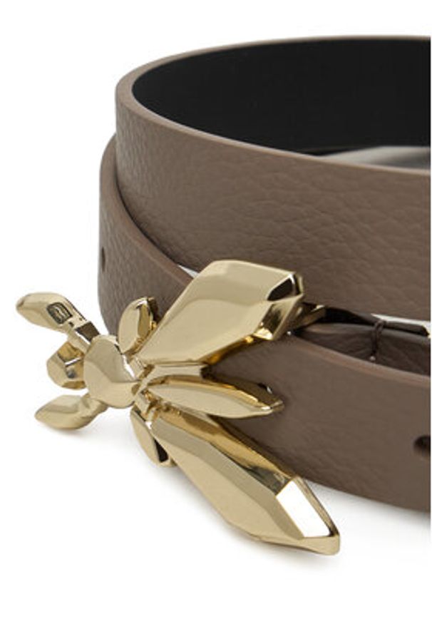 Patrizia Pepe Pasek Damski 8W0016/L001-B744 Brązowy. Kolor: brązowy. Materiał: skóra