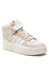 Adidas - adidas Buty Forum Bonega Mid W GW7061 Beżowy. Kolor: beżowy. Materiał: skóra #1