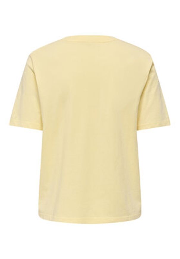 only - ONLY T-Shirt Lucy 15367829 Żółty Regular Fit. Kolor: żółty. Materiał: bawełna