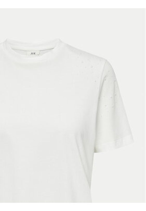 JDY T-Shirt Molly 15311675 Biały Regular Fit. Kolor: biały. Materiał: bawełna