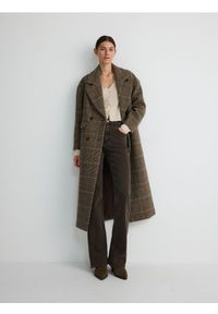 Reserved - Jeansy flare high waist - beżowy. Stan: podwyższony. Kolor: beżowy #1