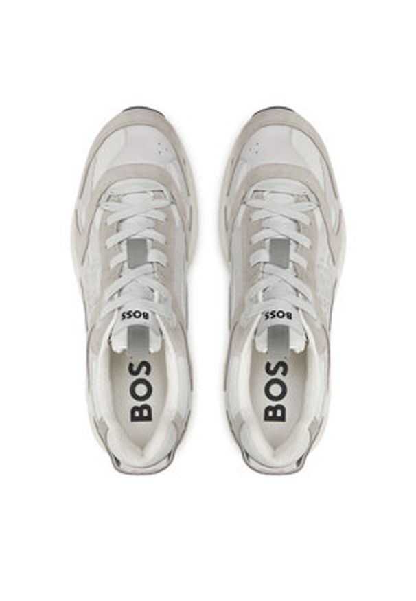 BOSS - Boss Sneakersy Levitt_Runn_BB 50522918 Szary. Kolor: szary. Materiał: zamsz, skóra