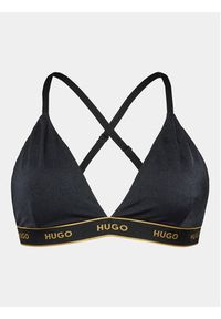 Hugo Góra od bikini Sparkling 50502815 Czarny. Kolor: czarny. Materiał: syntetyk