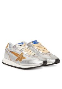 GOLDEN GOOSE Sneakersy Running Marathon M77 GWF00683.F005490.70138 Srebrny. Kolor: srebrny. Materiał: skóra. Sport: bieganie #4