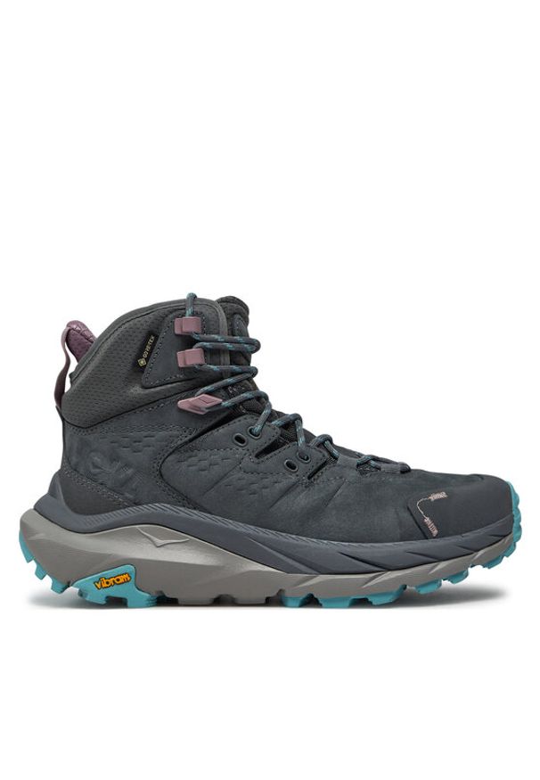 HOKA - Hoka Trekkingi Kaha 2 Gtx GORE-TEX 1123156 Szary. Kolor: szary. Materiał: skóra, nubuk