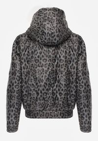 Renee - Zielona Panterkowa Kurtka z Odpinanym Kapturem Anastaera. Kolor: zielony. Materiał: poliester. Długość rękawa: długi rękaw. Sezon: wiosna #8