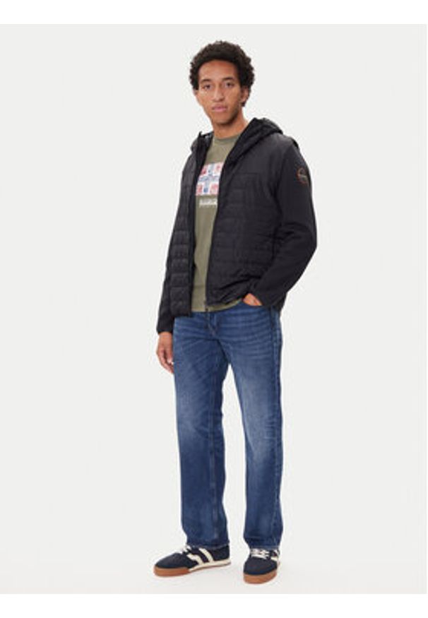 Napapijri Kurtka przejściowa D-Tosa NP0A88SC Czarny Regular Fit. Kolor: czarny. Materiał: syntetyk